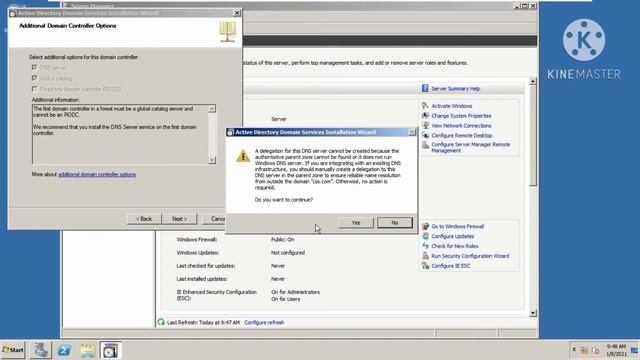 Installing Active Directory (Windows Server 2008 r2) смотреть онлайн