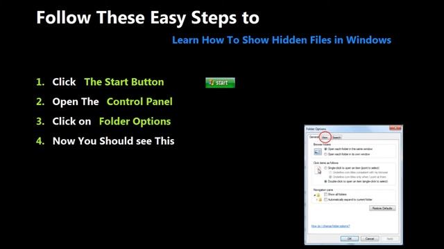 Show hidden files And Folders in windows смотреть онлайн