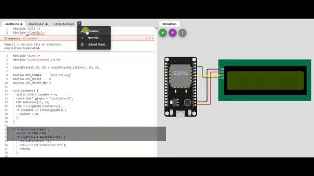 NTP Client Simulation Using ESP32 смотреть онлайн