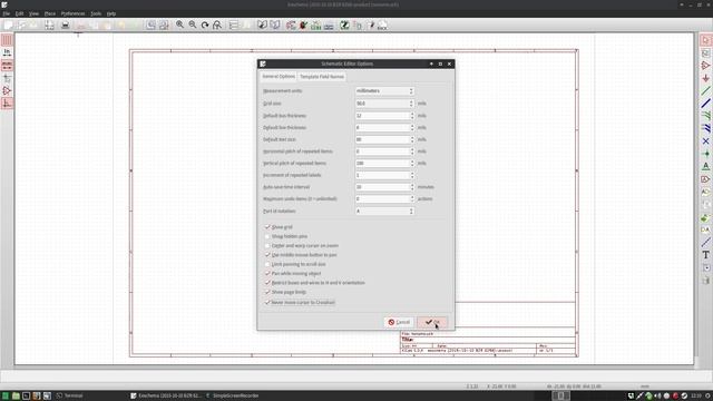 KiCAD - Cursor jumping to Crosshair Demonstration смотреть онлайн