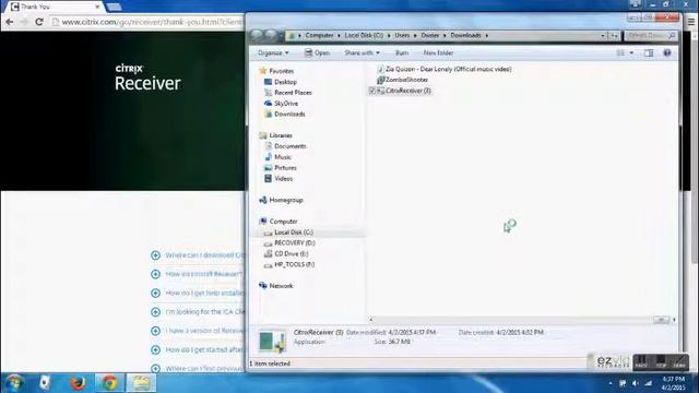 Citrix Receiver Install смотреть онлайн