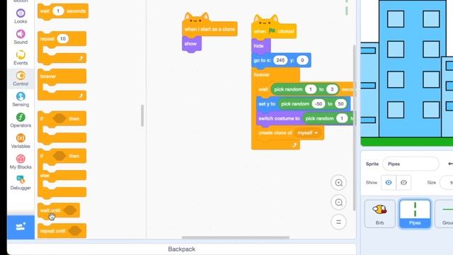 How to Make Flappy Bird in Scratch 3.0 | Easy to Follow - Beginner Tutorial смотреть онлайн