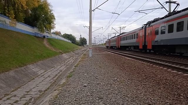 Электропоезд ЭП2Д-0088 сообщением Новосибирск-главный-Каргат