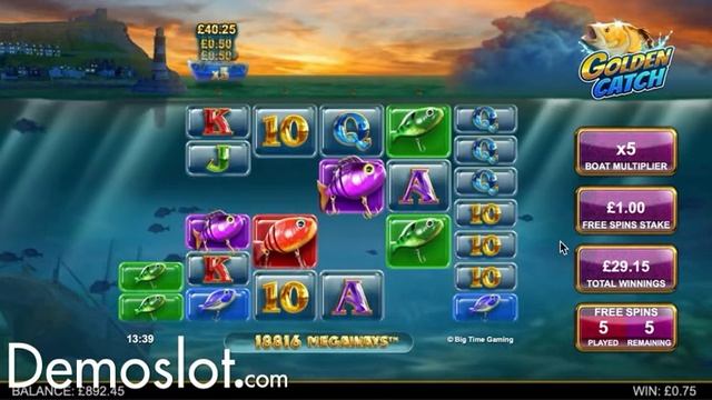 Golden Catch Megaways Slot (Big Time Gaming) + DEMO LINK смотреть онлайн