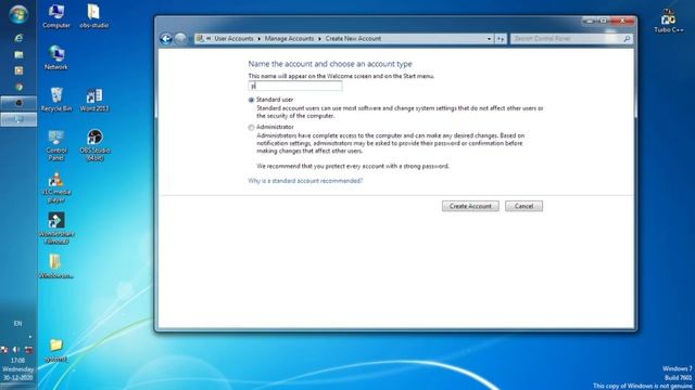 Add User in Windows 7!!! смотреть онлайн