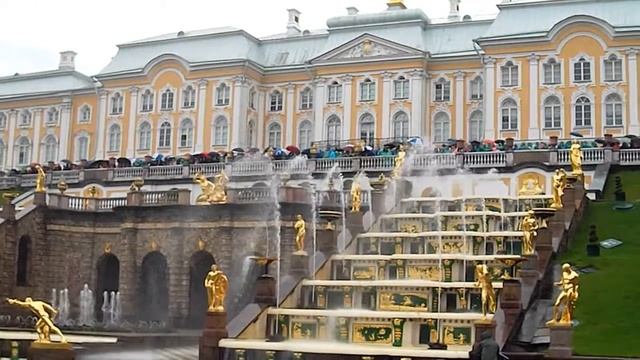 Запуск фонтанов в Петергофе , Санкт-Петербург Start of fountains in Saint Petersburg смотреть онлайн