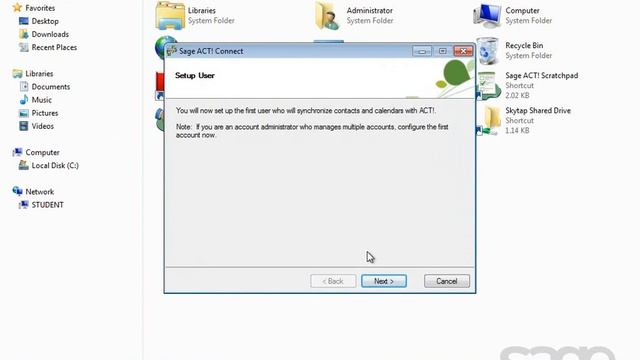 Getting Started: Sage ACT! Connect: Installing the PC Client смотреть онлайн