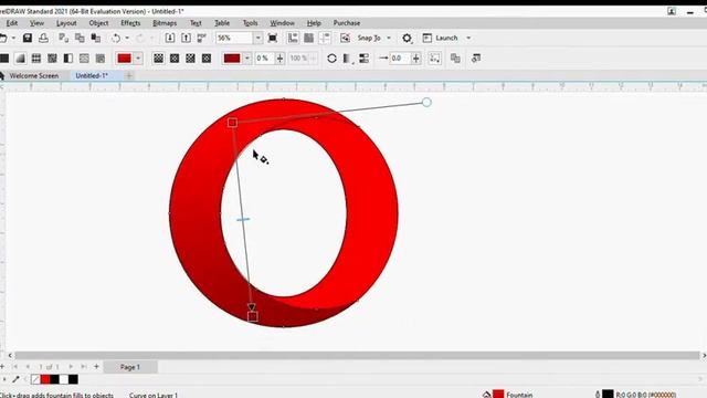 Opera Logo How to Make ?. Graphic designing Basic Step By step Learning CorelDraw Easy Use смотреть онлайн