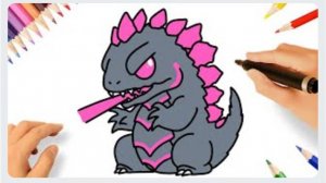 КАК РИСОВАТЬ ГОДЗИЛЛУ 🔥