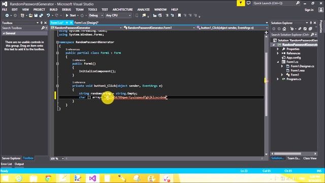 Random long password generator software in windows form c# смотреть онлайн