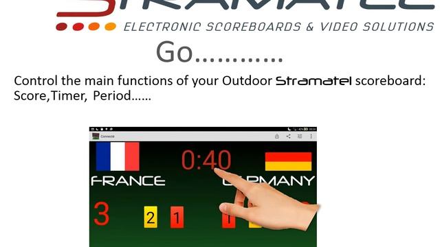 « Stramatel Outsport » Android Free App For Outdoor Scoreboards