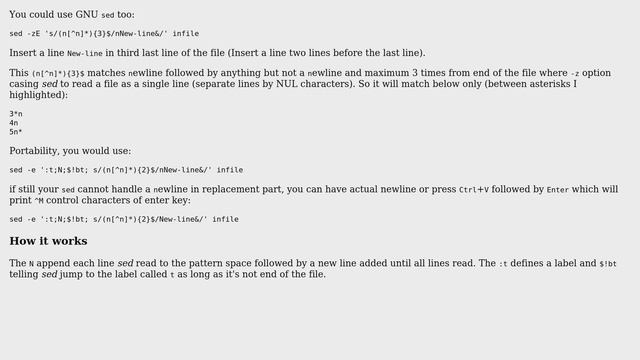 Unix & Linux: Insert text N lines before the last line (7 Solutions!!) смотреть онлайн