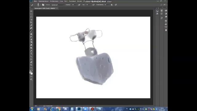 льовка веревка Art, рисуем лопату 1 го левела