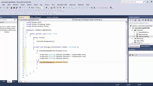 C# windows application remember me check box смотреть онлайн