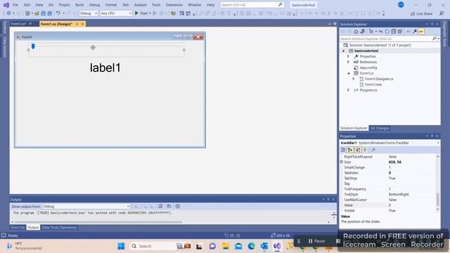 C# - How To Use TrackBar In C# .NET (codes in Description) смотреть онлайн