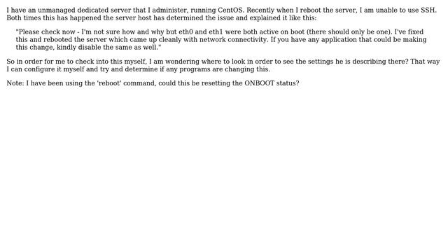 Unix & Linux: How Do I Configure Which Ethernet Connections Are Active On Boot? (2 Solutions!!)