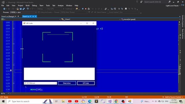 c#. QR code Scanner Move; смотреть онлайн