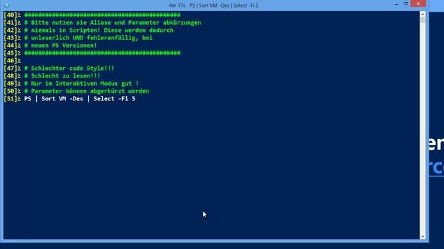 German PowerShell Basis Video Tutorial Teil 8 von 21 Dateien, PowerShell Alias смотреть онлайн