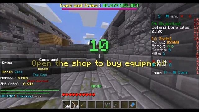 Minecraft: Cops and Crims/CS - Ownando os Criminosos (Mini-Game) смотреть онлайн