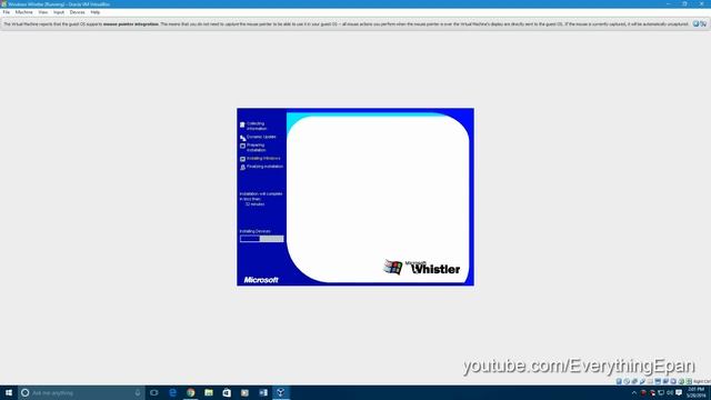 Windows Whistler Build 2296 - Installation in Virtualbox смотреть онлайн