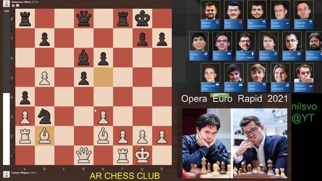Магнус Карлсен - Хикару Накамура! выход в ФИНАЛ 🏆 Opera Euro Rapid 2021 смотреть онлайн