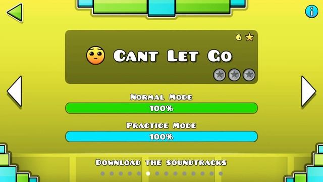 Насколько процентов я прошёл уровни которыеу меня есть в Geometry Dash Lite