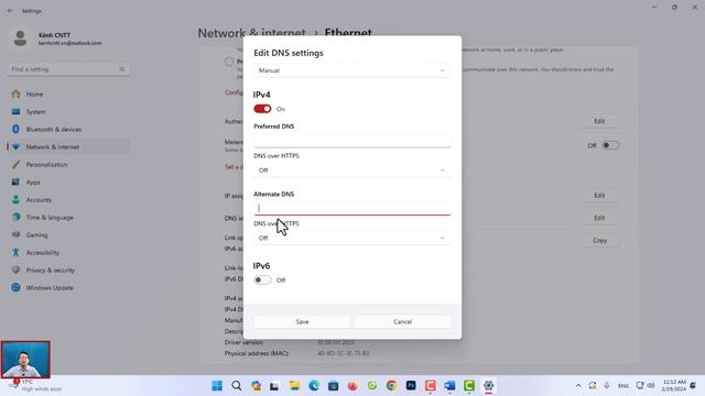 Hướng dẫn thay đổi DNS windows 11 смотреть онлайн