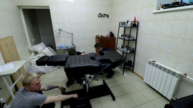 Кресло для татуировщика "Эйфория" Распаковка и сборка