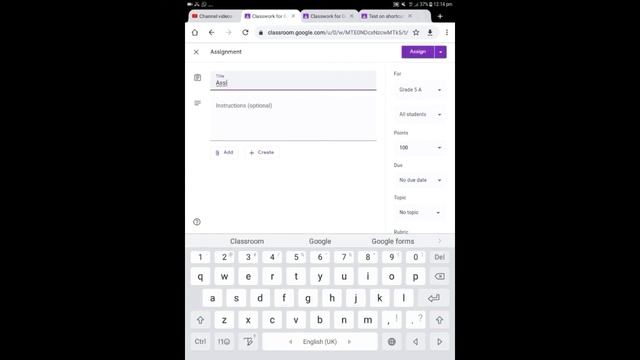 Google classroom|install create join assignment material attend test in PC Android in tamil смотреть онлайн