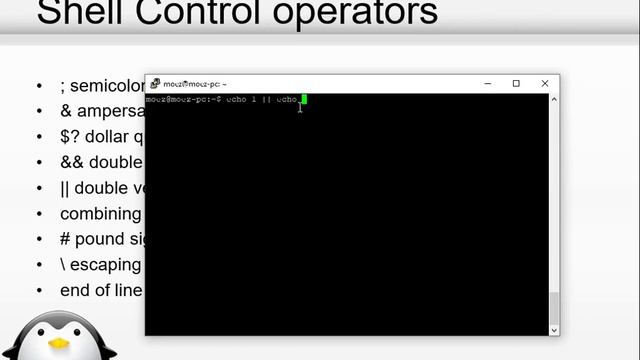 10-Linux basics (Shell-Control operators) смотреть онлайн