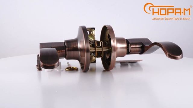 Ручки с защелкой НН-03 фиксатор NEW, цвет старая медь смотреть онлайн