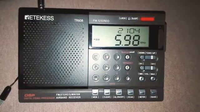 RETEKESS TR608 & 5980 KHz VOICE OF TURKEY // 15.03.2020 смотреть онлайн