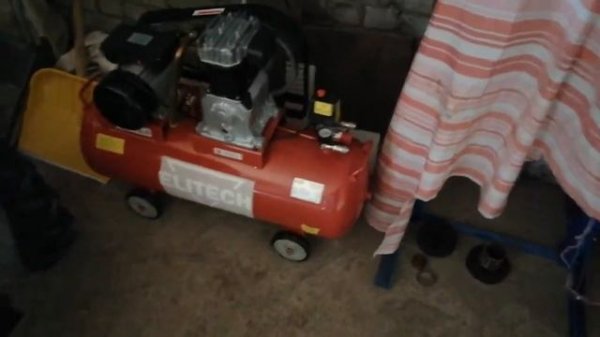 Первый запуск компрессора.