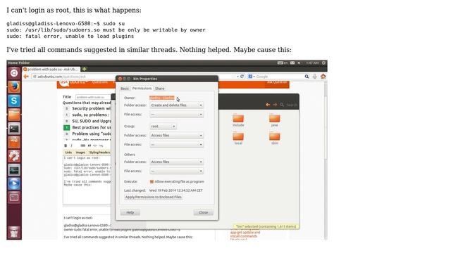 Ubuntu: Problem using "sudo su" command смотреть онлайн