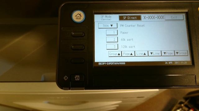 Ricoh Aficio MP2501 counter reset смотреть онлайн
