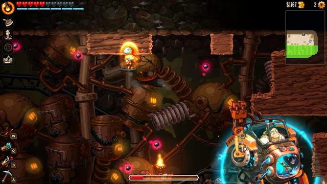 SteamWorld Dig 2 (1440p) #14 победоносный бой с боссом (конец)