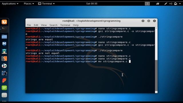 creating a library with a string comparing function in c смотреть онлайн
