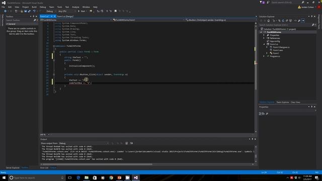 Fun with Windows Forms - C# Windows Forms in Visual Studio Tutorial смотреть онлайн
