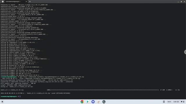 How to install Godot 3.5.1 on a Chromebook смотреть онлайн