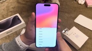 Распаковка айфона 15 про макс