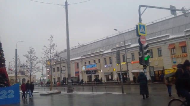 Москва новогодняя. Как украшена Таганская площадь). смотреть онлайн