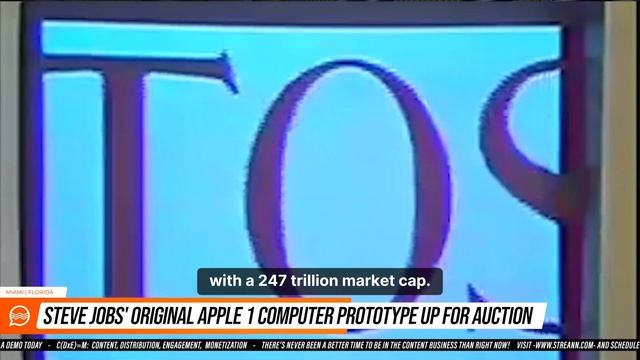 📣 Steve Job´s original Apple 1 computer prototype up for auction смотреть онлайн