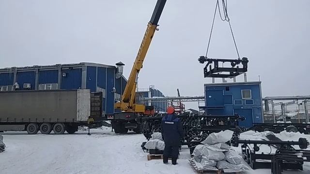 Отгрузка комплектующих для тракторных прицепов. смотреть онлайн