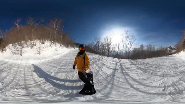 [VR.360.5K] 2021.02.14 Takatsue ski resort, Top to Bottom part.1, mountain top to middle (course 5) смотреть онлайн