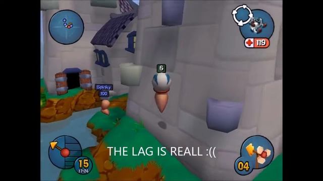 WORMS 3D GAMEPLAY (FUNNY) :D смотреть онлайн