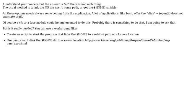 Unix & Linux: Is there a standard symbolic link to the current users home directory? смотреть онлайн