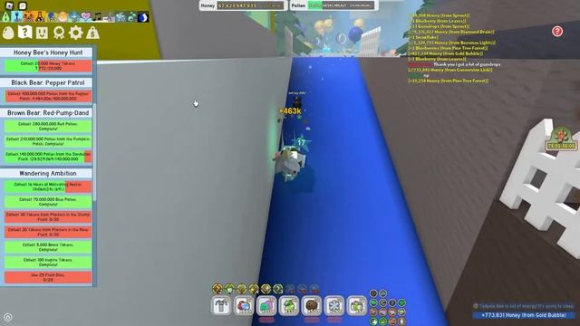 Roblox Bee Swarm Simulator Grinding For Tide Popper Live