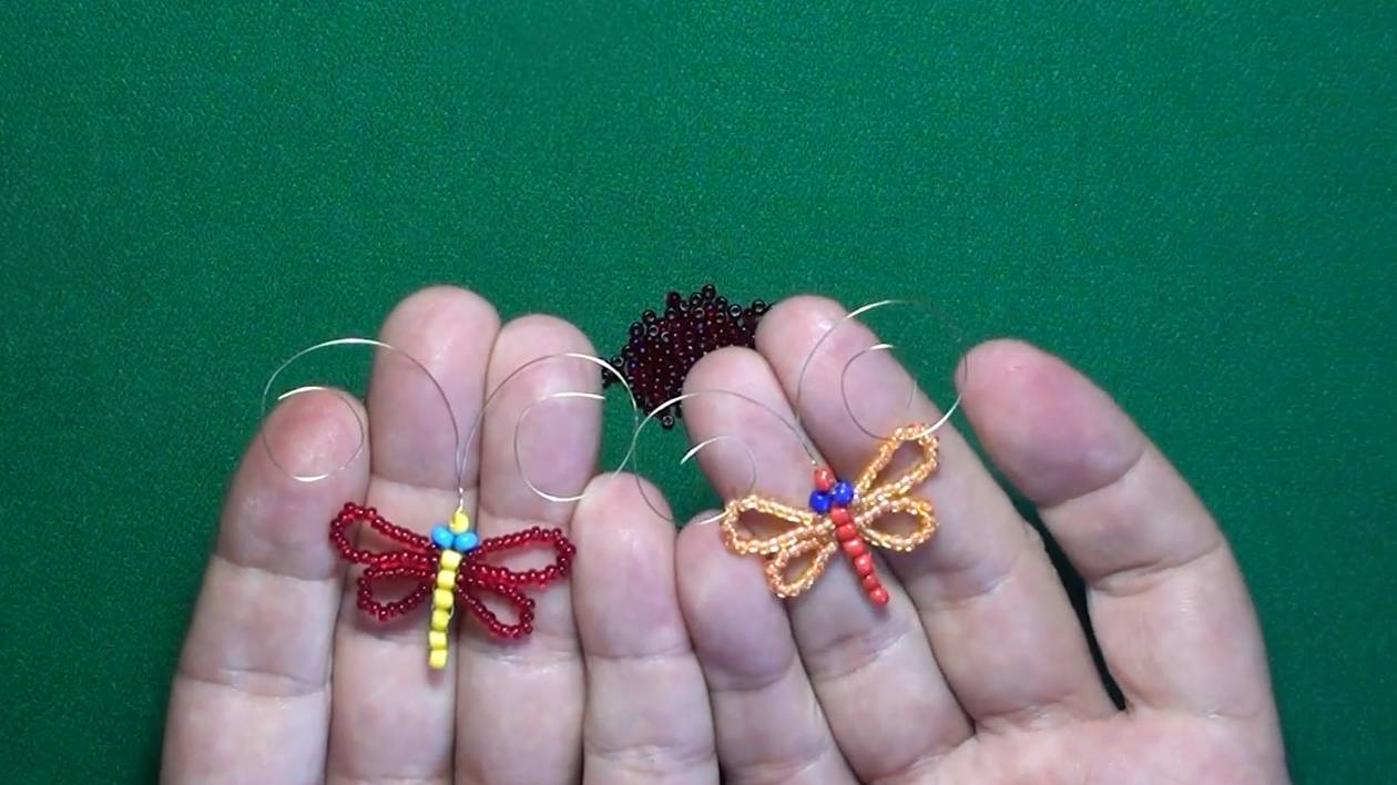 Бабочка из бисера способом параллельного плетения смотреть онлайн
