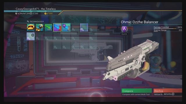 No Man's Sky: Upgrading my multitool and starship with OP upgrades!! смотреть онлайн