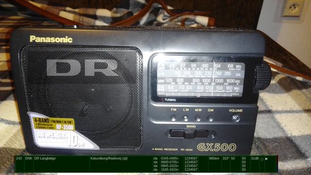 Panasonic RF-3500 DR Langbølge 243 KHz